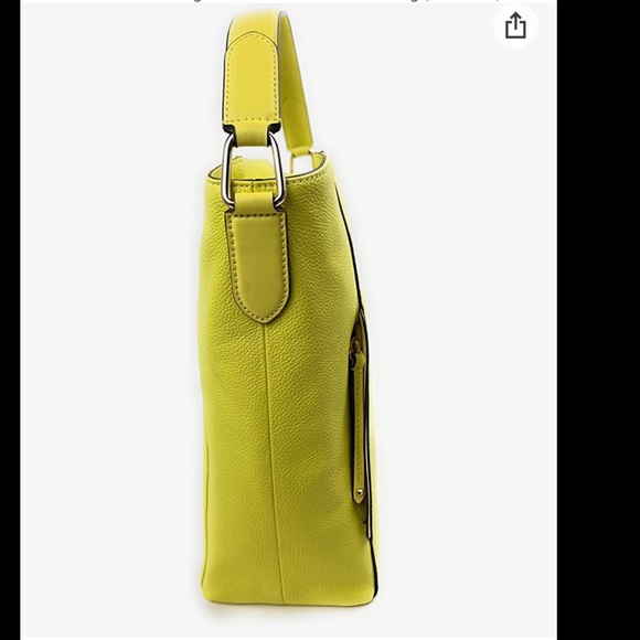 Michael Kors Evie Large Leather Hobo Shoulder Bag (Sunshine) - Picture 6 of 17